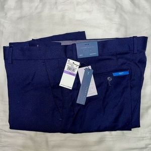 NWT NAVY PERRY ELLIS DRESS PANTS 38 X 32
